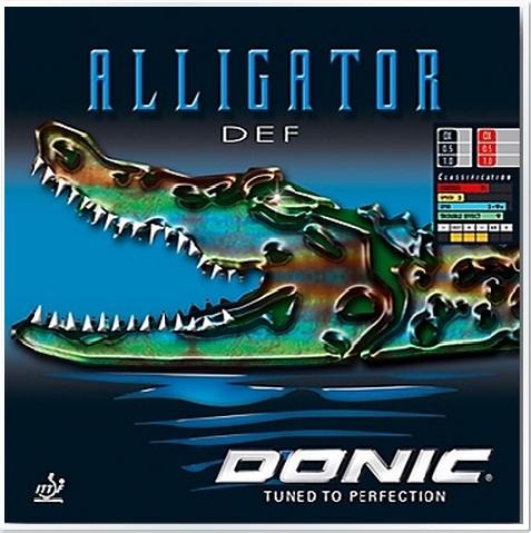 DONIC Alligator Def Long Pimples with Sponge - Click Image to Close