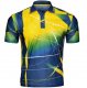 STIGA G14031475 Sublimated Printing Shirt Blue/Yellow - Large