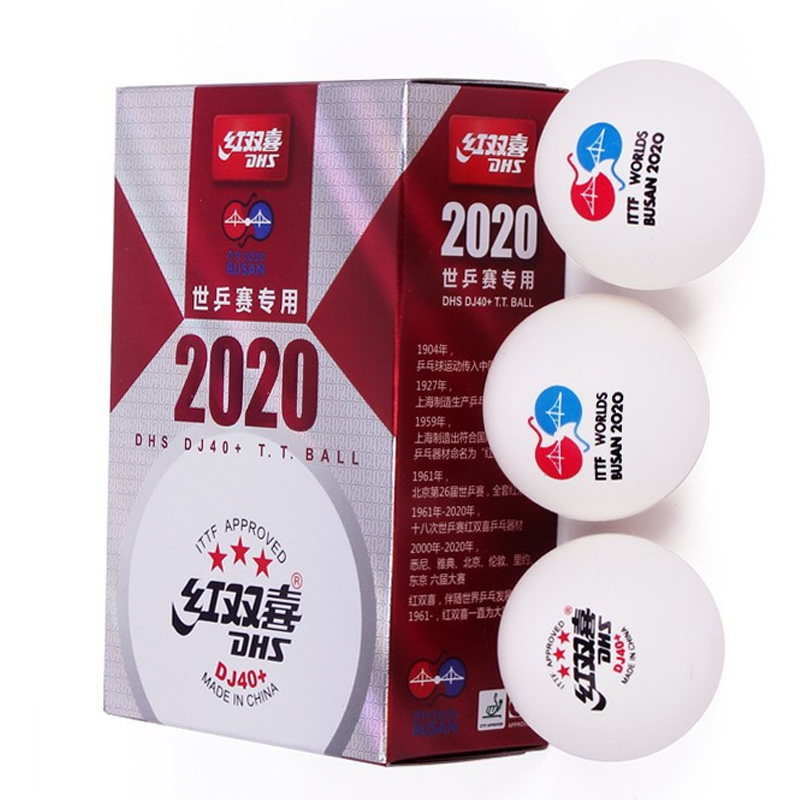 DHS DJ40+ 3Star ITTF Worlds Busan 2020 Table Tennis Ball P405